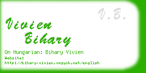 vivien bihary business card